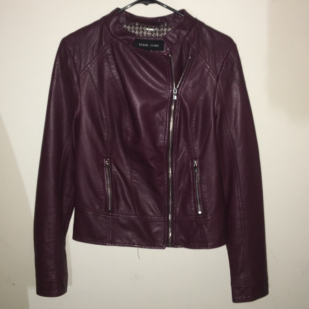 Black Rivet Leather Jacket
